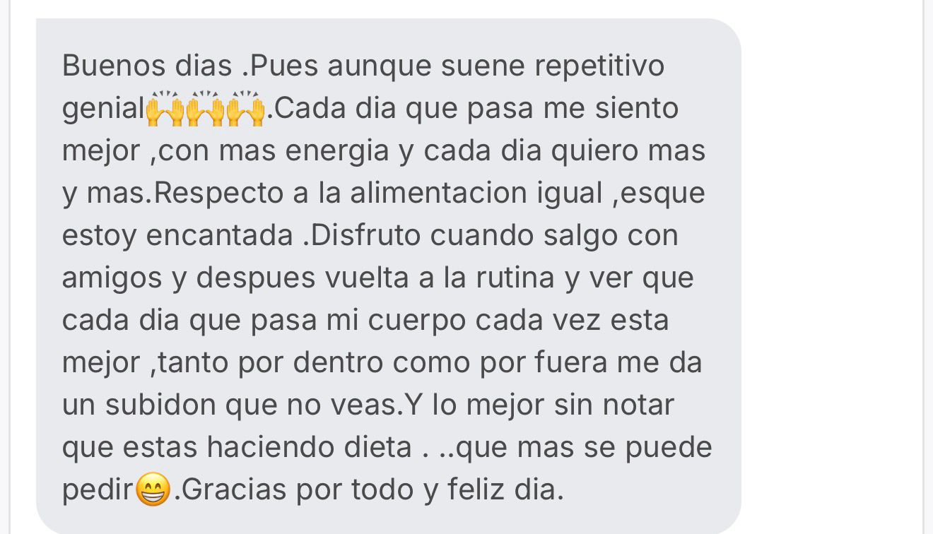 Testimonio: más energía